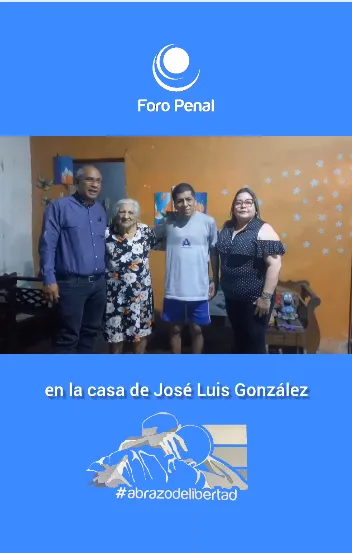 Foro Penal capitulo Portuguesa confirma liberación de  JOSÉ LUIS GONZÁLEZ