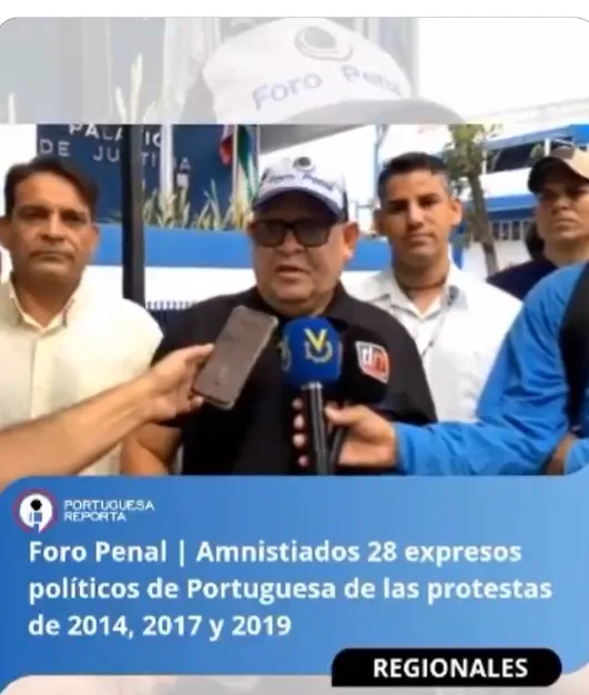 Foro Penal: Amnistiados 28 expresos politicos de Portuguesa de las protestas 2014, 2017, y 2019
