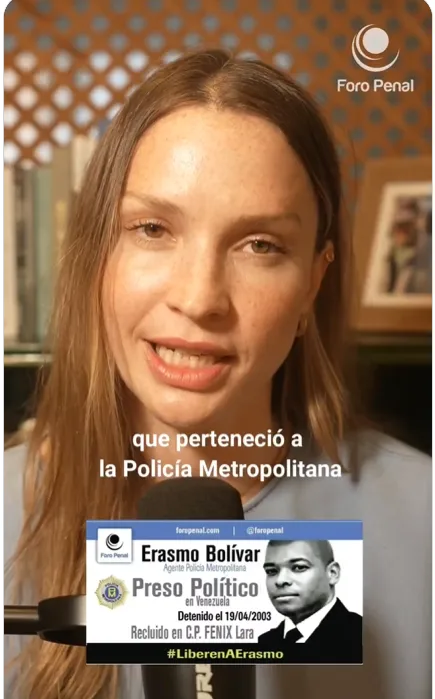 Foro Penal Capitulo Madrid sobre caso Erasmo Bolivar