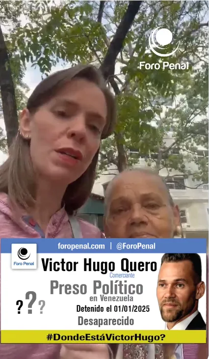 Coordinadora jurídica Foro Penal Caracas acompaña a la madre de Víctor Hugo Navas a Defensoría del Pueblo para exigir fe de vida de su hijo