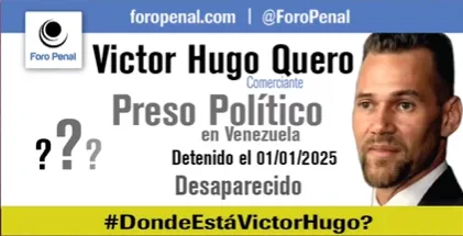 Foro Penal sobre respuesta oficial del caso de Víctor Quero Navas