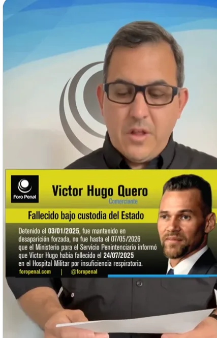 Foro Penal capítulo Utah, sobre el caso de Víctor Hugo Quero Navas