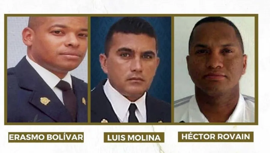 Los exfuncionarios de la ahora extinta Policía Metropolitana de Caracas, Erasmo Bolívar, Héctor Rovaín y Luis Molina, los presos políticos que más tiempo estuvieron encarcelados en Venezuela