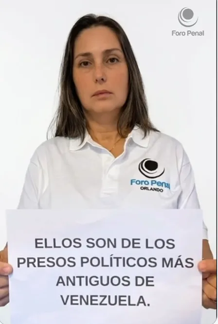 Foro Penal capítulos Florida sobre el caso de los presos políticos con mas tiempo tras las rejas