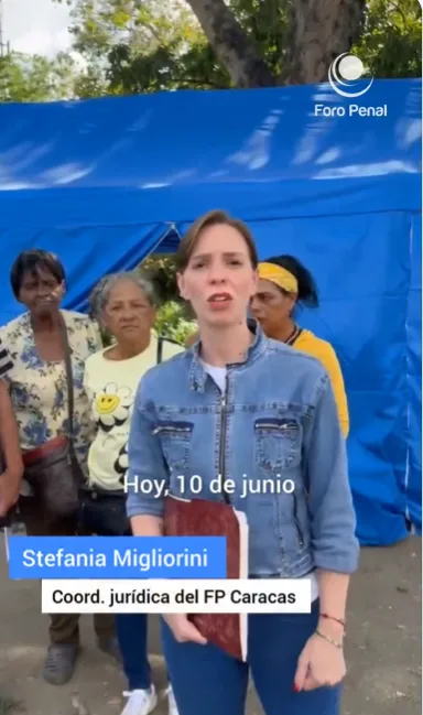 Equipo Foro Penal Caracas acompaña a familiares que permanecen en los campamentos a las afueras del Internado Judicial Rodeo I