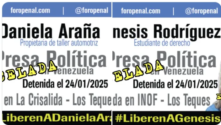 Foro Penal sobre excarcelaciones de presas políticas. 12 de junio 2026
