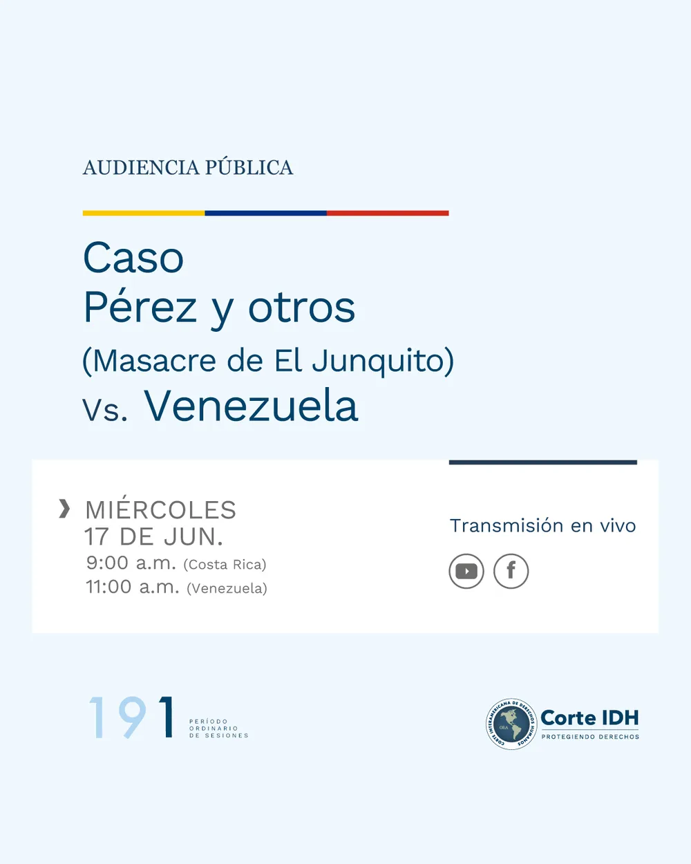 Corte IDH: Actividades de la semana presencial del 191º Período Ordinario de Sesiones
