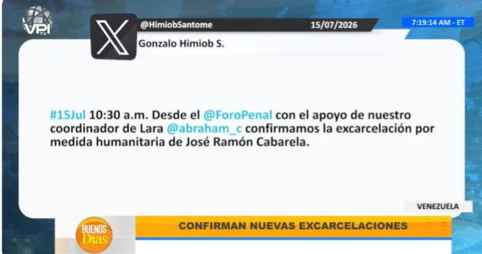 #BuenosDíasVPItv | ONG Foro Penal confirmó tres nuevas excarcelaciones.