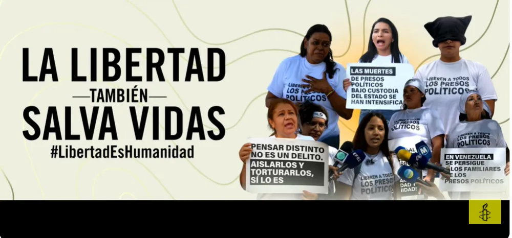 Libertad para todos los presos políticos. La libertad también salva vidas