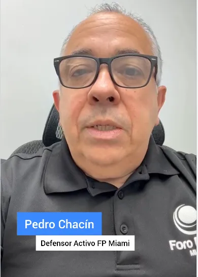 Foro Penal capitulo Miami sobre últimas cifras de Presos Políticos. 27 de julio 2026