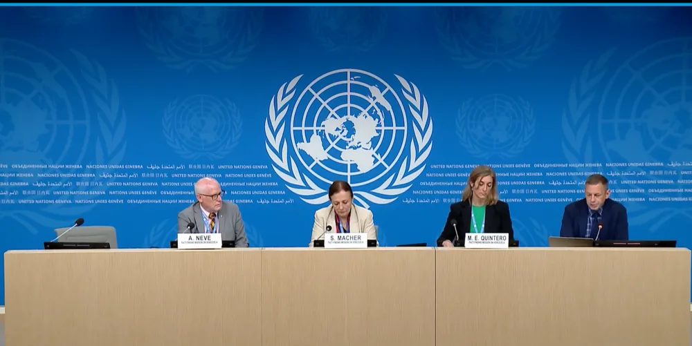 Conferencia de prensa de los órganos de investigación del HRC: Misión de investigación sobre la República Bolivariana de Venezuela.