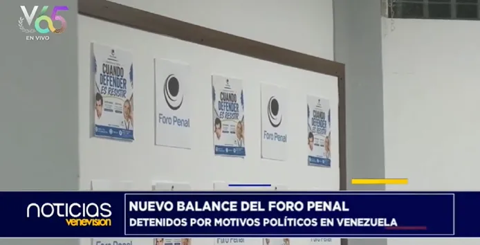 Foro Penal eleva a 344 la cifra de presos políticos en el país