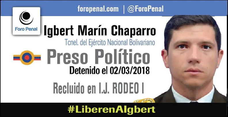 Cumpleaños #48 de Igbert Marín Chaparro tras las rejas