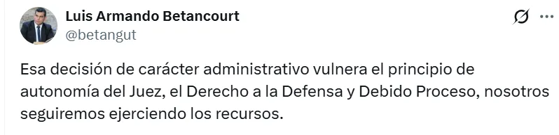 Actualización sobre pronunciamiento caso Paramacay. Foro Penal. 1 de octubre 2026