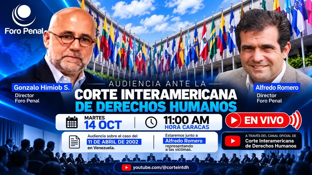 Foro Penal sobre audiencia del caso 11 de abril 2002 en la Corte Interamericana de Derechos Humanos